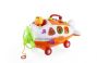 pull string music plane with blocks toys